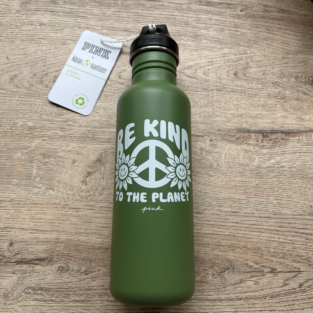 Victoria’s Secret PINK Klean Kanteen Green Water Bottle